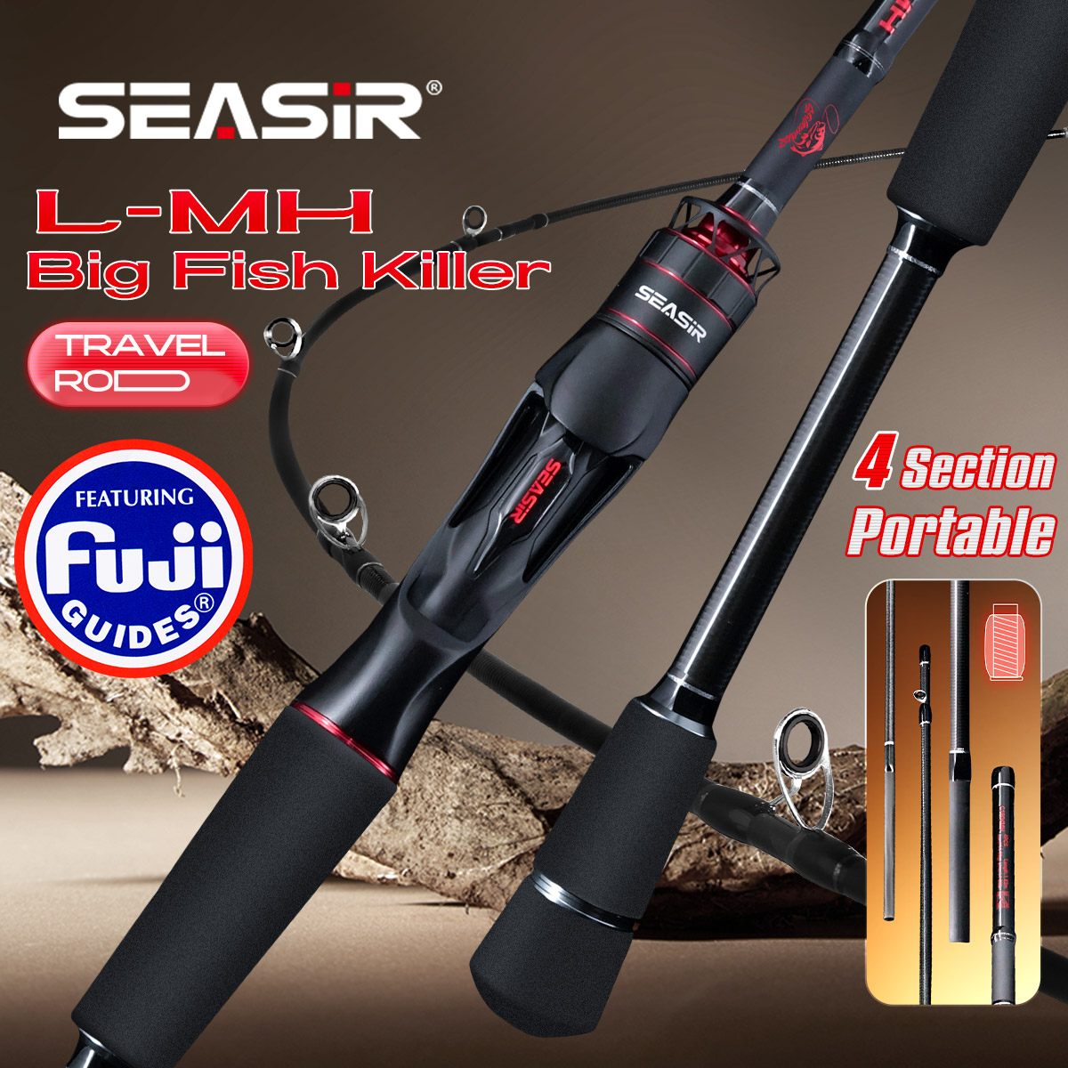 Kastking Reel Zephyr - คันเบ็ดตกปลา Seasir Salminus XF M/MH แบบสปินนิ่งและแคสติ้ง