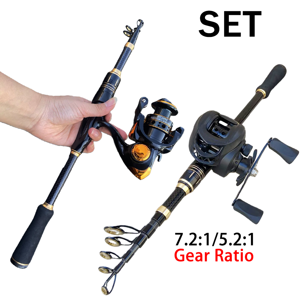 Fishing Rod Building Kit - ชุดอุปกรณ์ตกปลาแบบครบชุด คันเบ็ดสั้นพร้อมรอกตกปลา ขนาด 1.8 ม./2.1 ม.