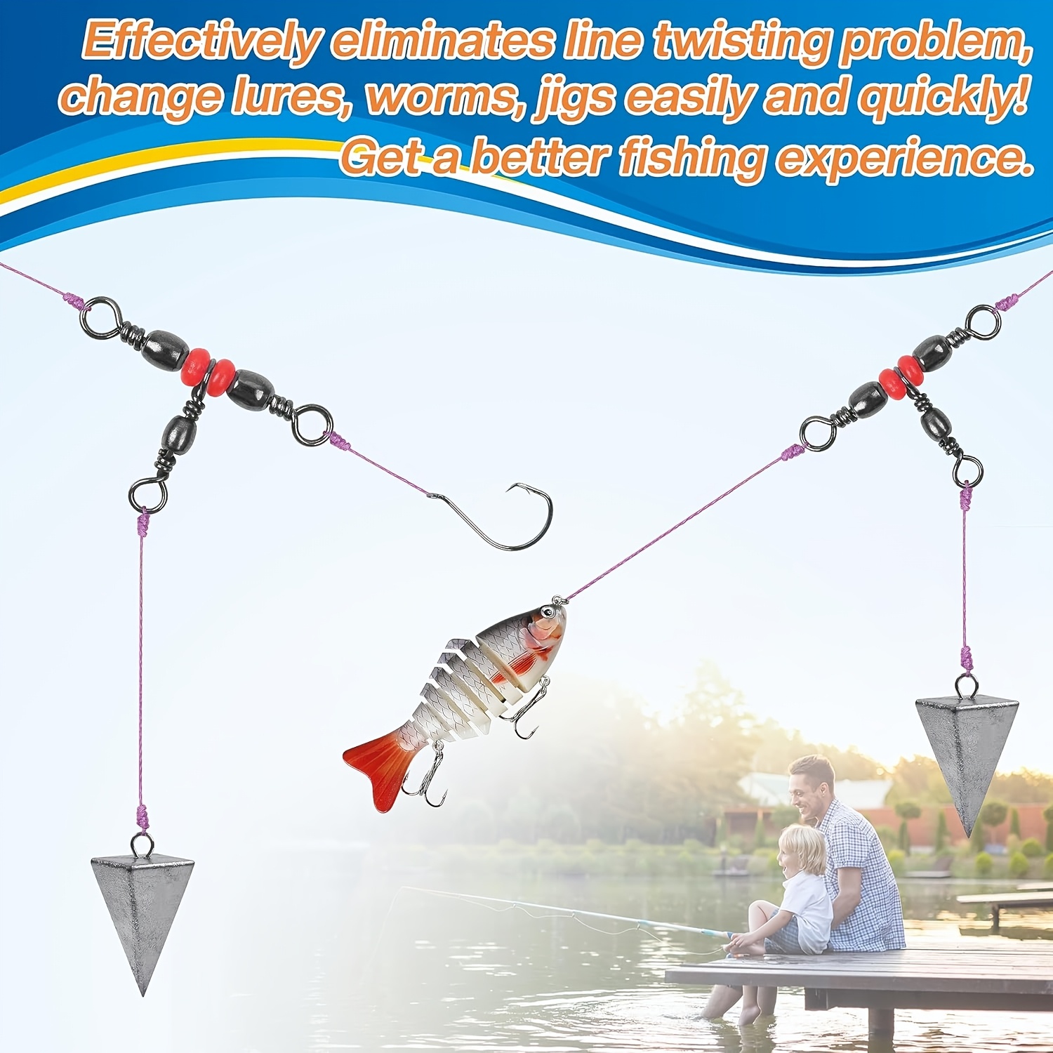 3 สามทางหมุน,สามหมุน T-Shape B - Fishing Rod Building Kit บทวิจารณ์และราคา