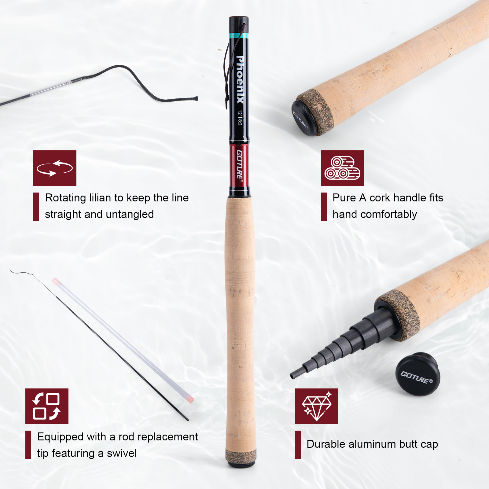 ชุดคันเบ็ดตกปลาเท็นคาระ Goture - Fishing Rod Building Kit บทวิจารณ์และราคา