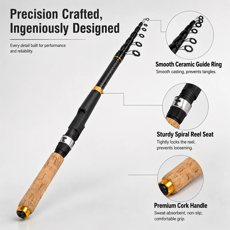 ชุดคันเบ็ดตกปลา DEUKIO พร้อมอุ - Fishing Rod Spinning บทวิจารณ์และราคา