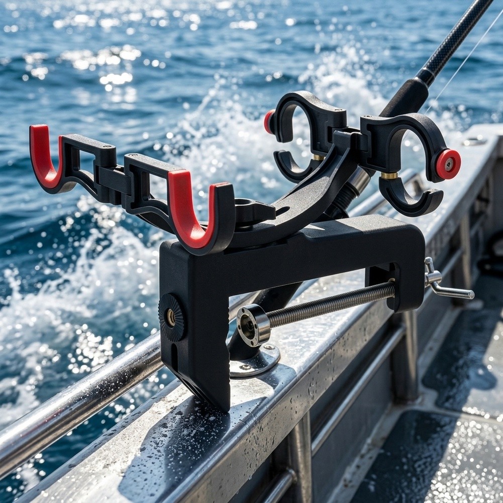 ที่วางคันเบ็ดตกปลาแบบสองหัวสำห - Fishing Rod Boat บทวิจารณ์และราคา