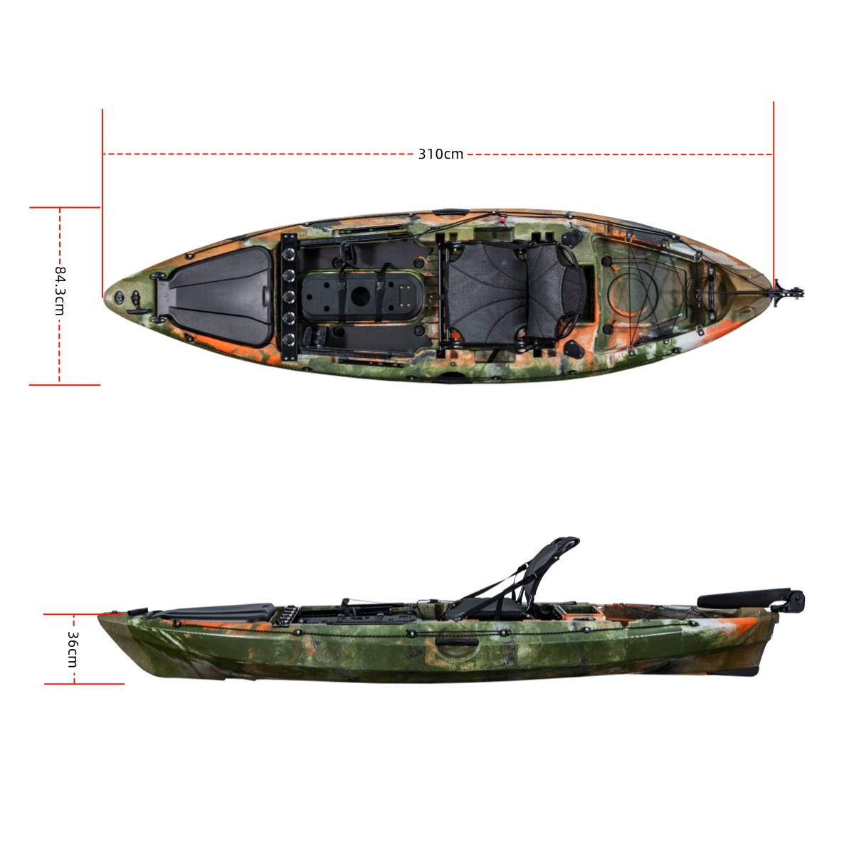 เรือคายัคตกปลา LSF รุ่นเฟิร์สค - Fishing Rod Boat บทวิจารณ์และราคา