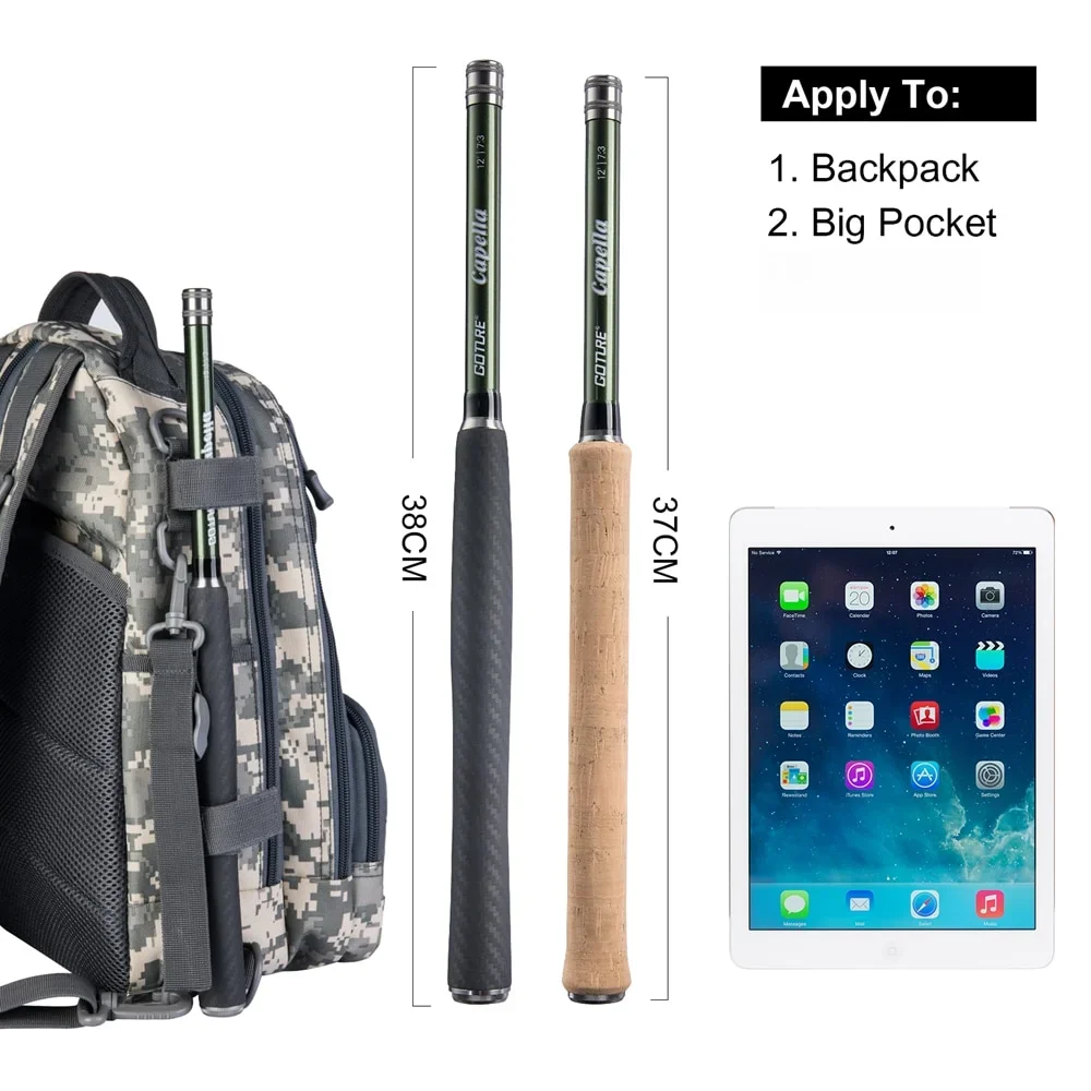 ชุดคันเบ็ดตกปลาแบบเท็นคาร่า Go - Fishing Rod Carbon Fiber บทวิจารณ์และราคา
